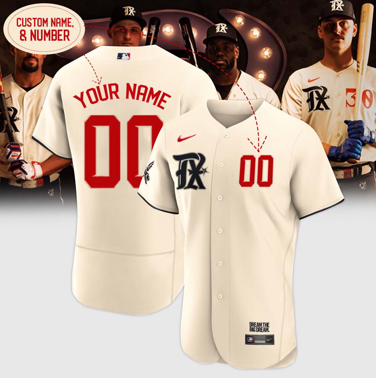 Baseball Texas Rangers Customized Number Kit For 2023 City Connect Jersey –  Customize Sports