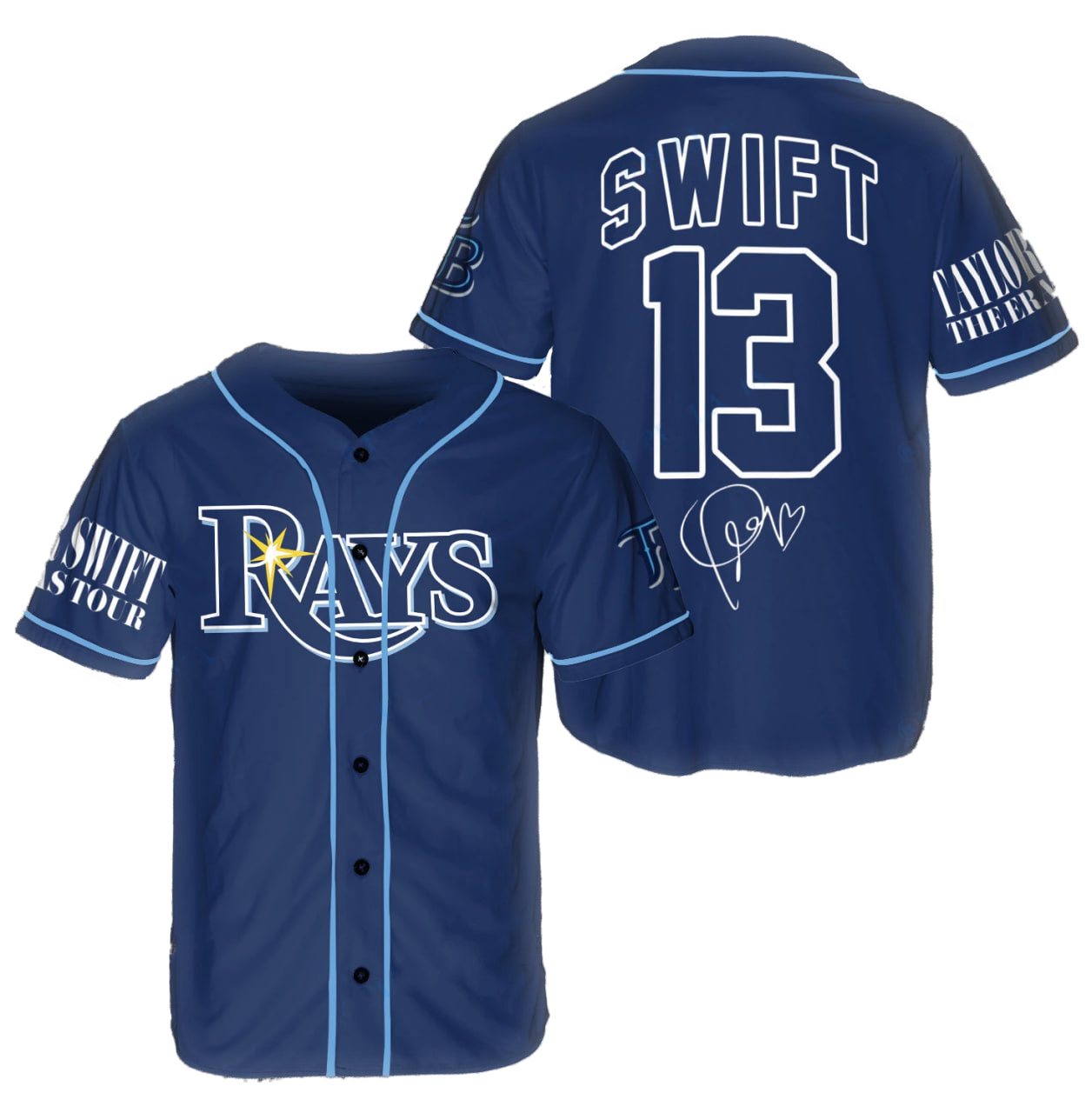 Tampa Bay Rays T-Swift Jersey - Navy - Scesy